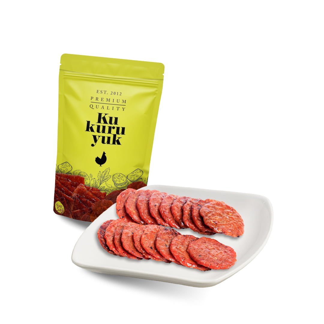 Dendeng Coin Kukuruyuk - Daging Ayam - Cemilan Sehat 100gr - Halal Segar Siap Saji - Enak Tanpa MSG - Pedas Manis