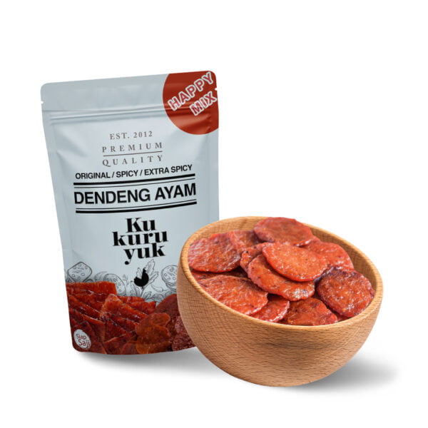 Dendeng Coin Kukuruyuk - Daging Ayam - Cemilan Sehat 1kg - Halal Segar Siap Saji - Enak Tanpa MSG - Pedas Manis