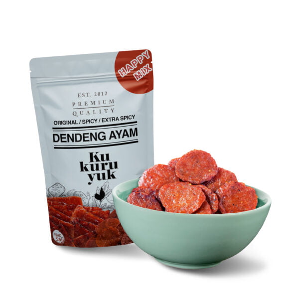 Dendeng Coin Kukuruyuk - Daging Ayam - Cemilan Sehat 500gr - Halal Segar Siap Saji - Enak Tanpa MSG - Pedas Manis