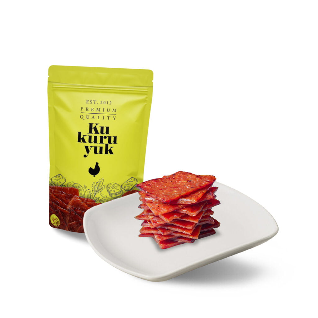 Dendeng Slice Kukuruyuk - Daging Ayam - Cemilan Sehat 100gr - Halal Segar Siap Saji - Enak Tanpa MSG - Pedas Manis