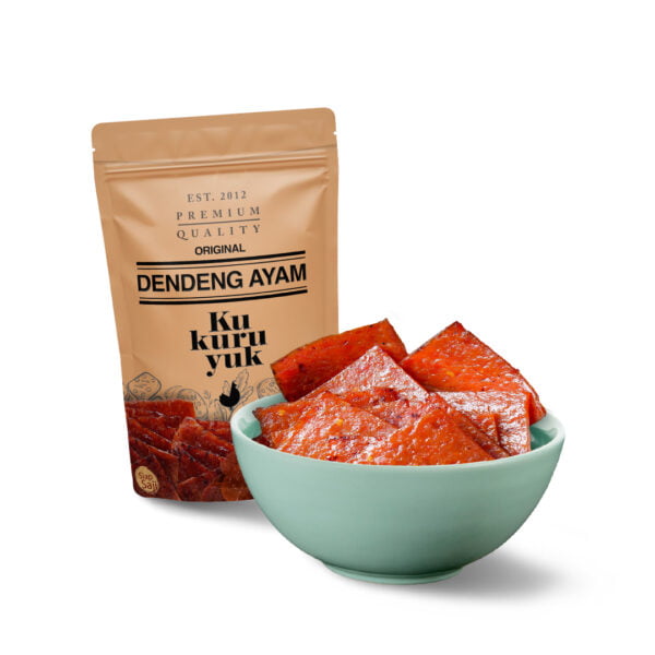 Dendeng Slice Kukuruyuk - Daging Ayam - Cemilan Sehat 200gr - Halal Segar Siap Saji - Enak Tanpa MSG - Pedas Manis