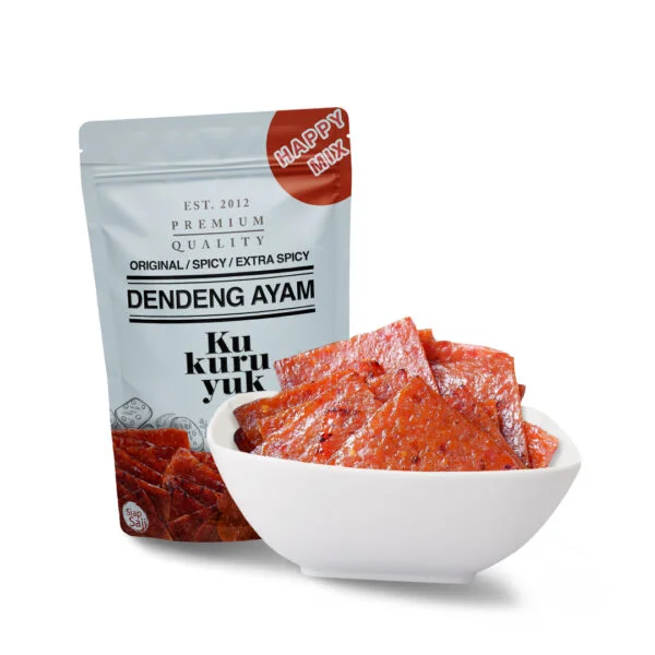 Dendeng Slice Kukuruyuk - Daging Ayam - Cemilan Sehat 2kg - Halal Segar Siap Saji - Enak Tanpa MSG - Pedas Manis